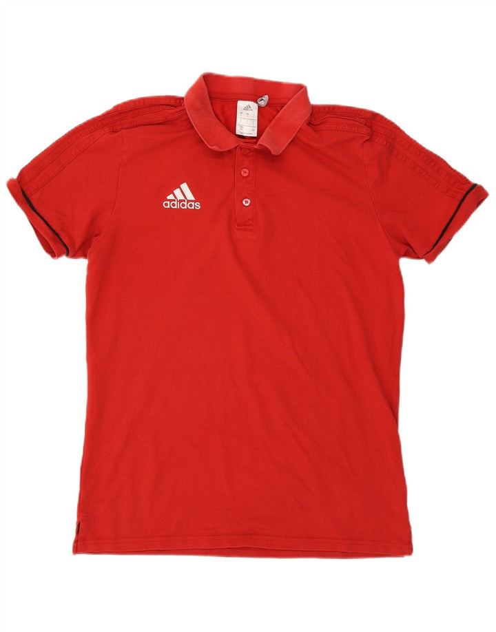 Adidas Herren Climalite Poloshirt Große rote Baumwolle