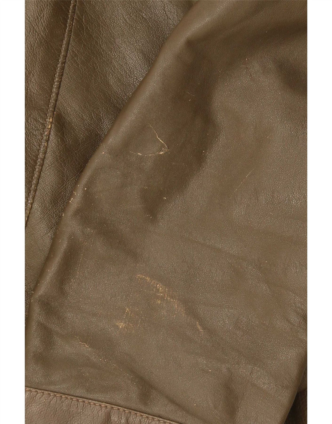 Vintage Herren Lederjacke UK 38 Medium Khaki Leder