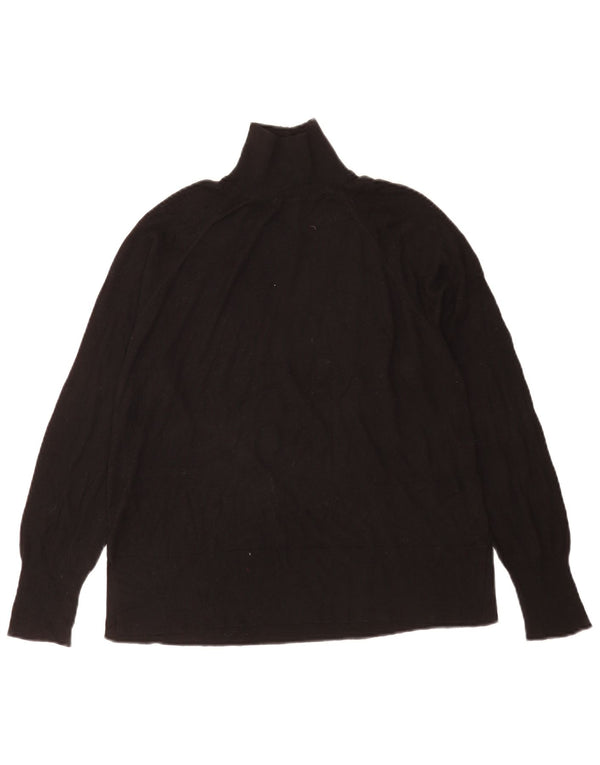 Zara Damen-Pullover mit Rollkragen, übergroß, Gr. 10, Größe S, Schwarz