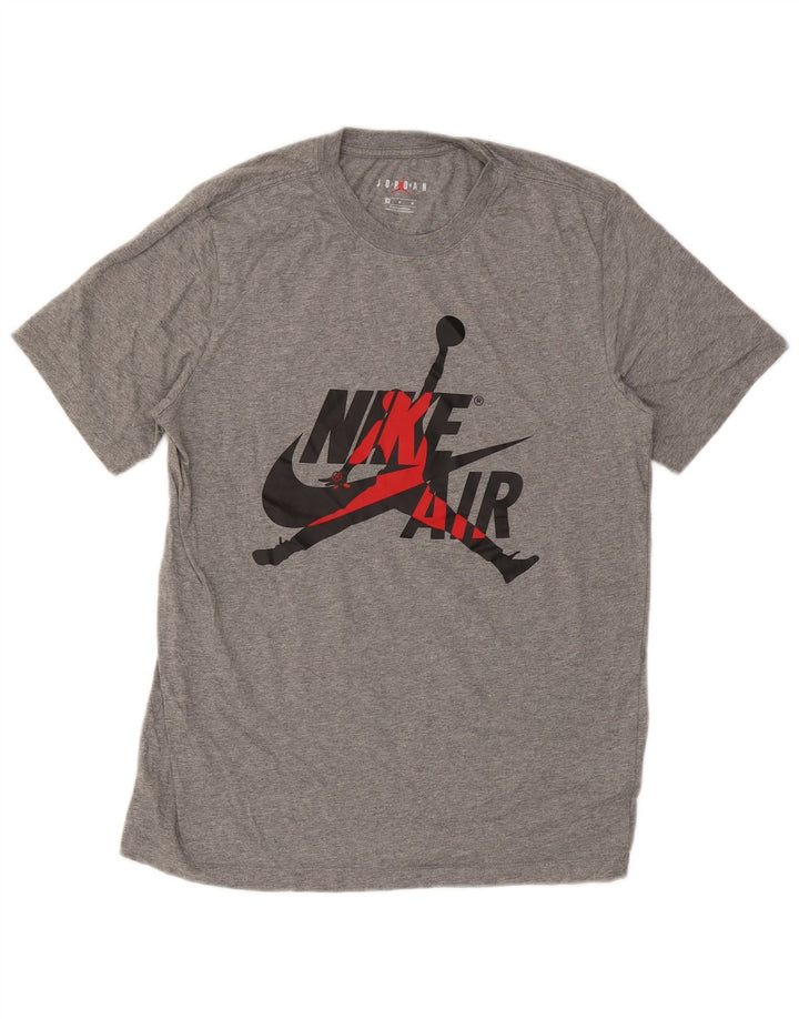 Jordan Herren Grafik-T-Shirt aus mittelgrauer Baumwolle