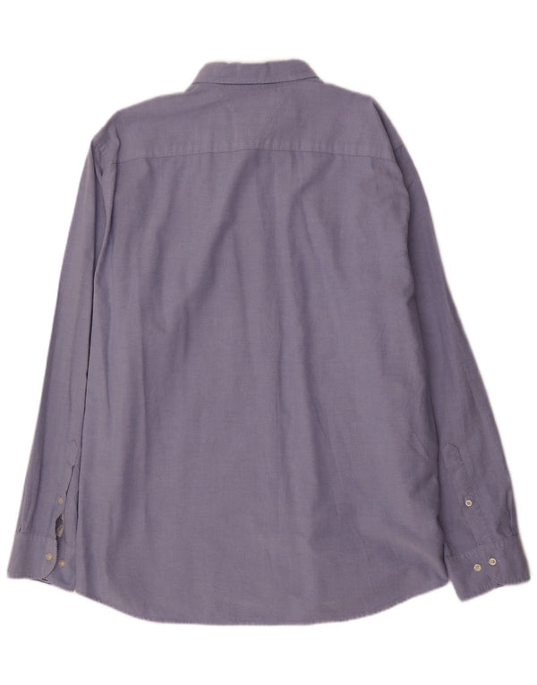 Tommy Hilfiger Herren New York Fit Hemd 2XL Blau Baumwolle