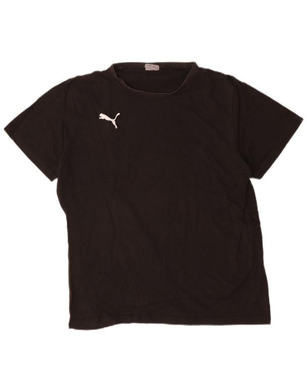 Puma Herren T-Shirt Top XL Schwarz Baumwolle