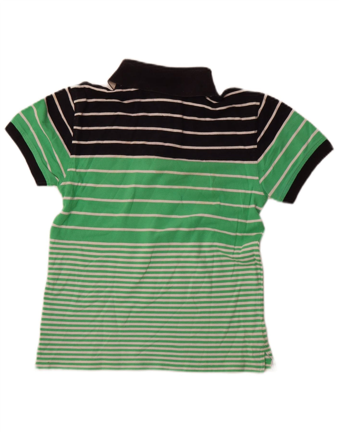 TOMMY HILFIGER Mädchen-Poloshirt, 11–12 Jahre, grüne Colourblock-Baumwolle