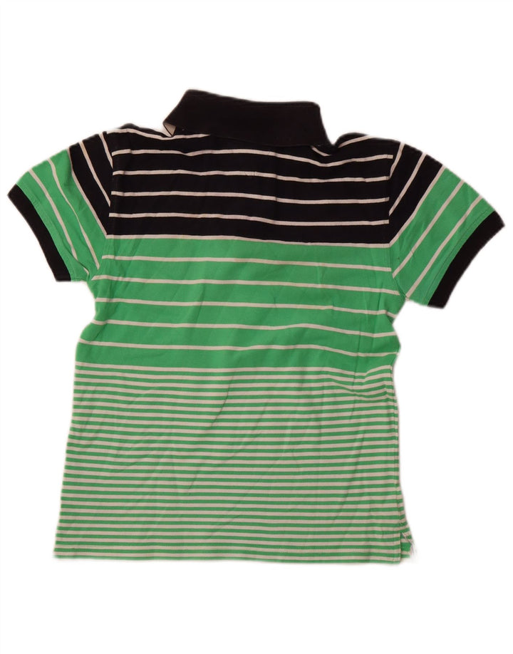 TOMMY HILFIGER Mädchen-Poloshirt, 11–12 Jahre, grüne Colourblock-Baumwolle