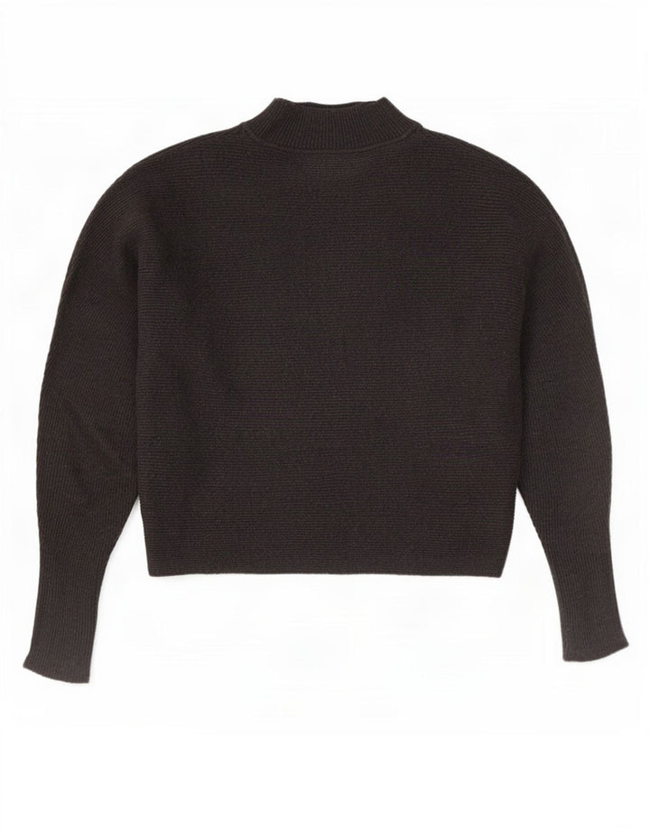 Zara Damen Crop Oversized Rollkragenpullover Pullover UK 10 Small Grau