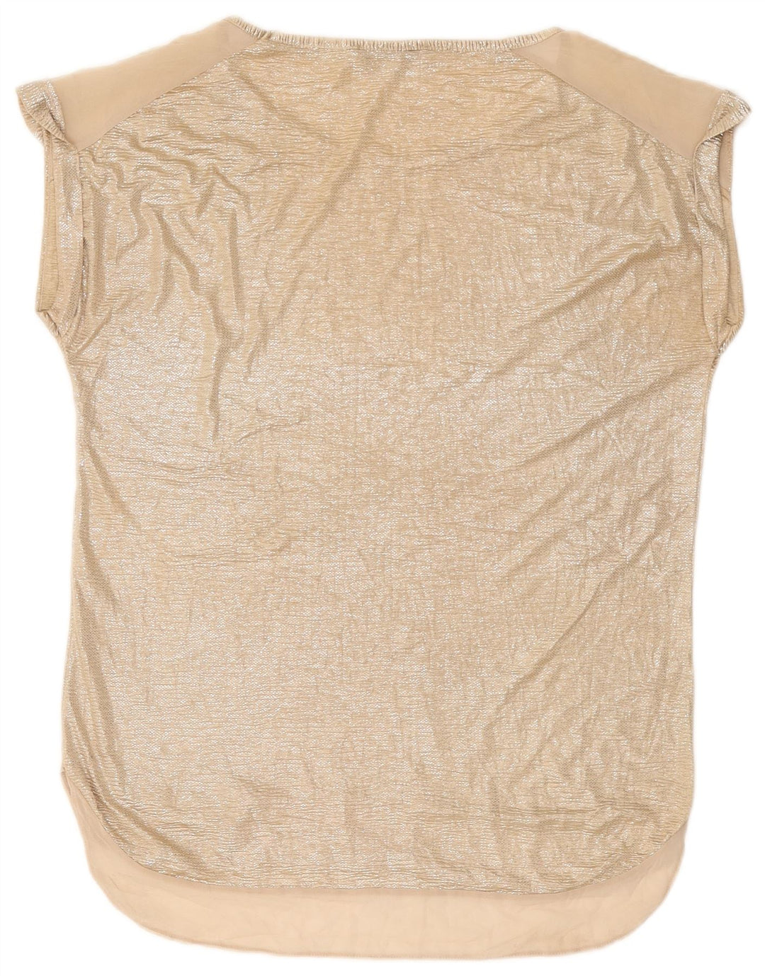 OASIS Longline-Blusenoberteil für Damen, übergroß, Gr. 10, Größe S, Gold, Polyester