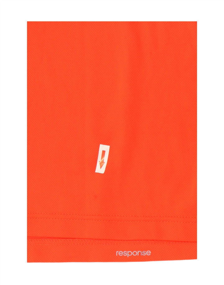 Adidas Herren Climalite T-Shirt Top Large Orange Polyester