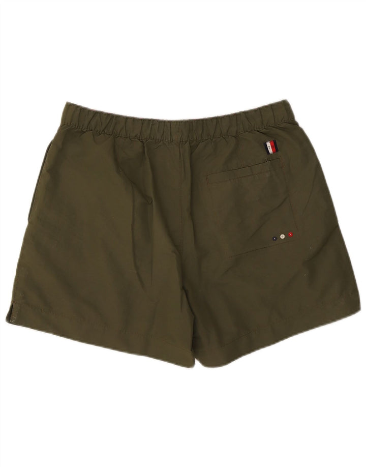 Tommy Hilfiger Herren Badeshorts mit Grafik, reguläre Passform, Größe L, Khaki