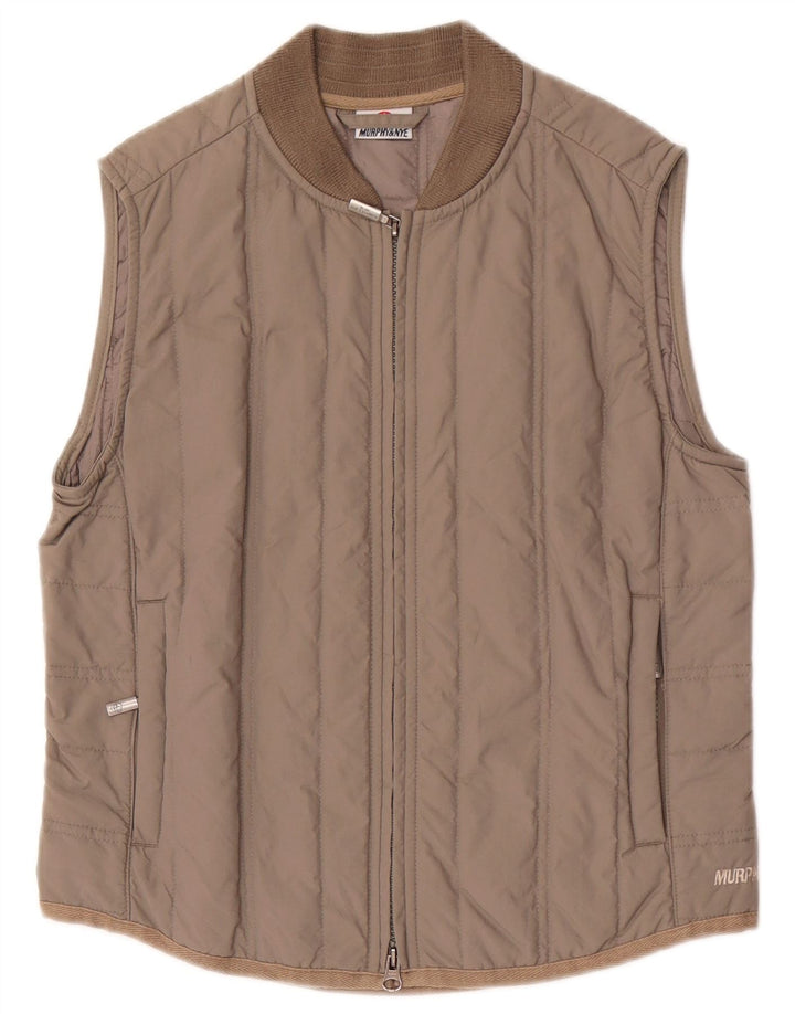 Murphy & Nye Damen Wattierte Weste UK 10 Small Braun Polyamid