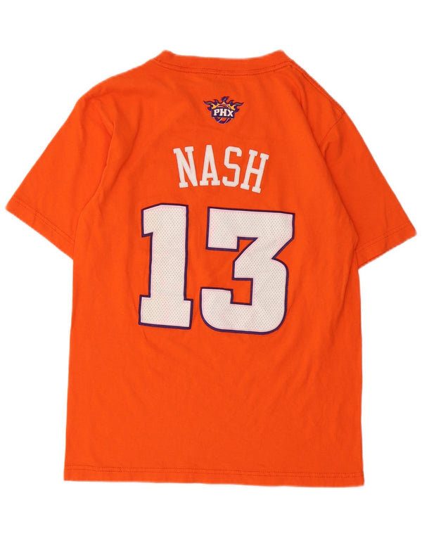 Adidas Herren Phoenix Suns Graphic T-Shirt Top Small Orange Cotton Sports