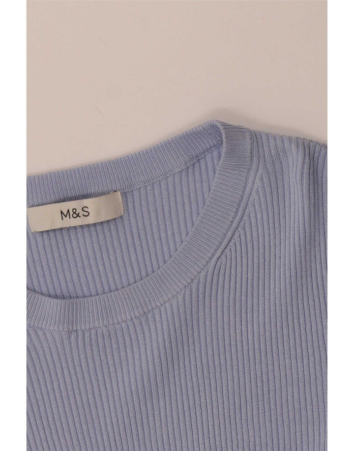Marks & Spencer Damen T-Shirt Top UK 6 XS Blau