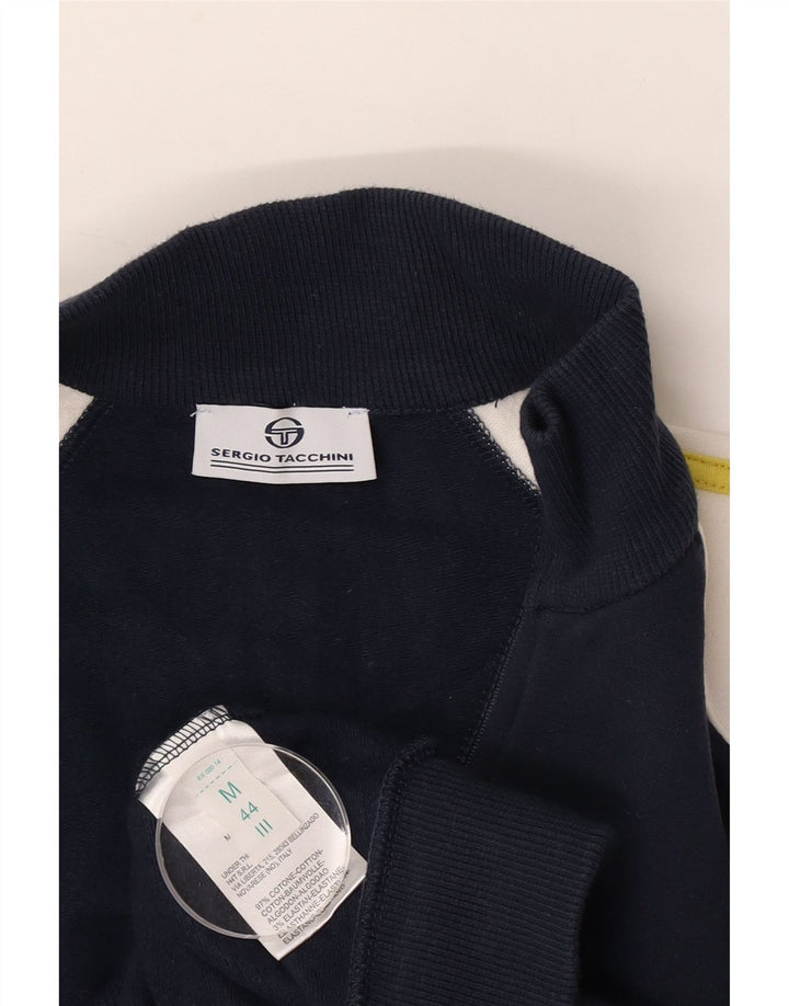 Sergio Tacchini Damen-Trainingsanzug-Oberteiljacke UK 14 Medium Navy Blue