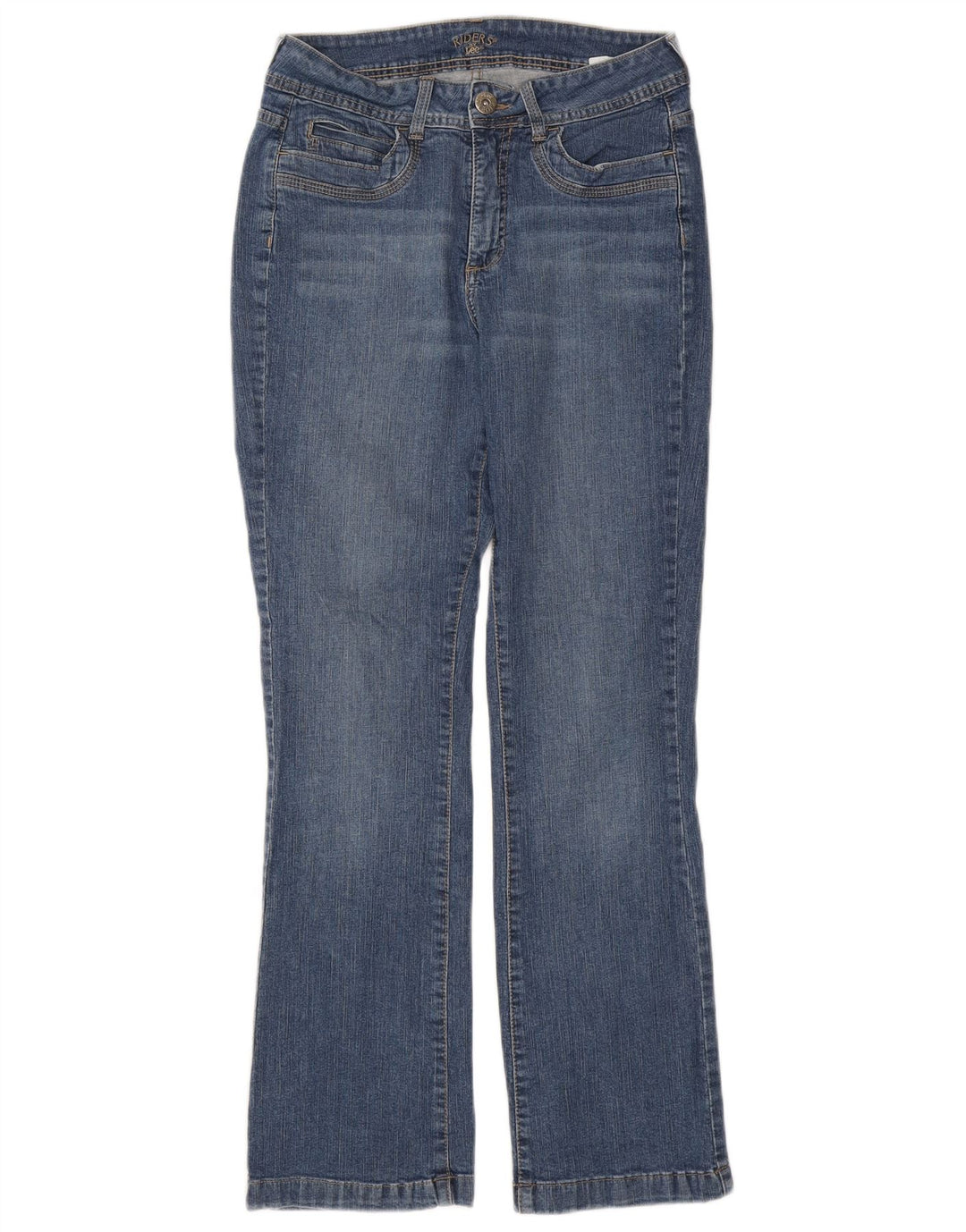 Lee Damen Riders Bootcut Jeans US 10 Large W30 L30 Blaue Baumwolle