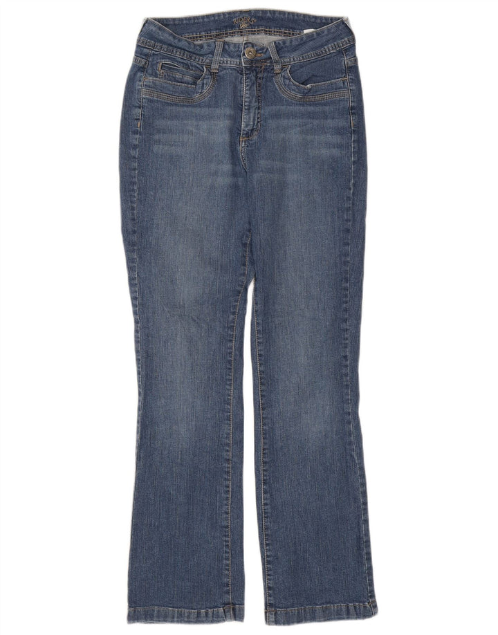 Lee Damen Riders Bootcut Jeans US 10 Large W30 L30 Blaue Baumwolle