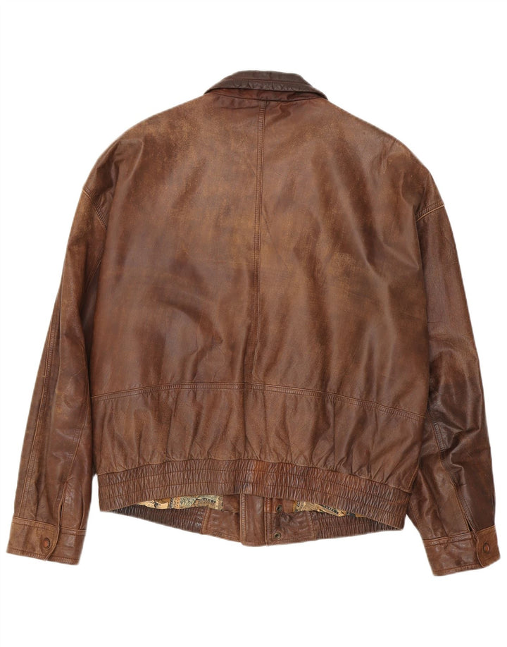 Trapper Herren Lederjacke IT 52 XL Braun
