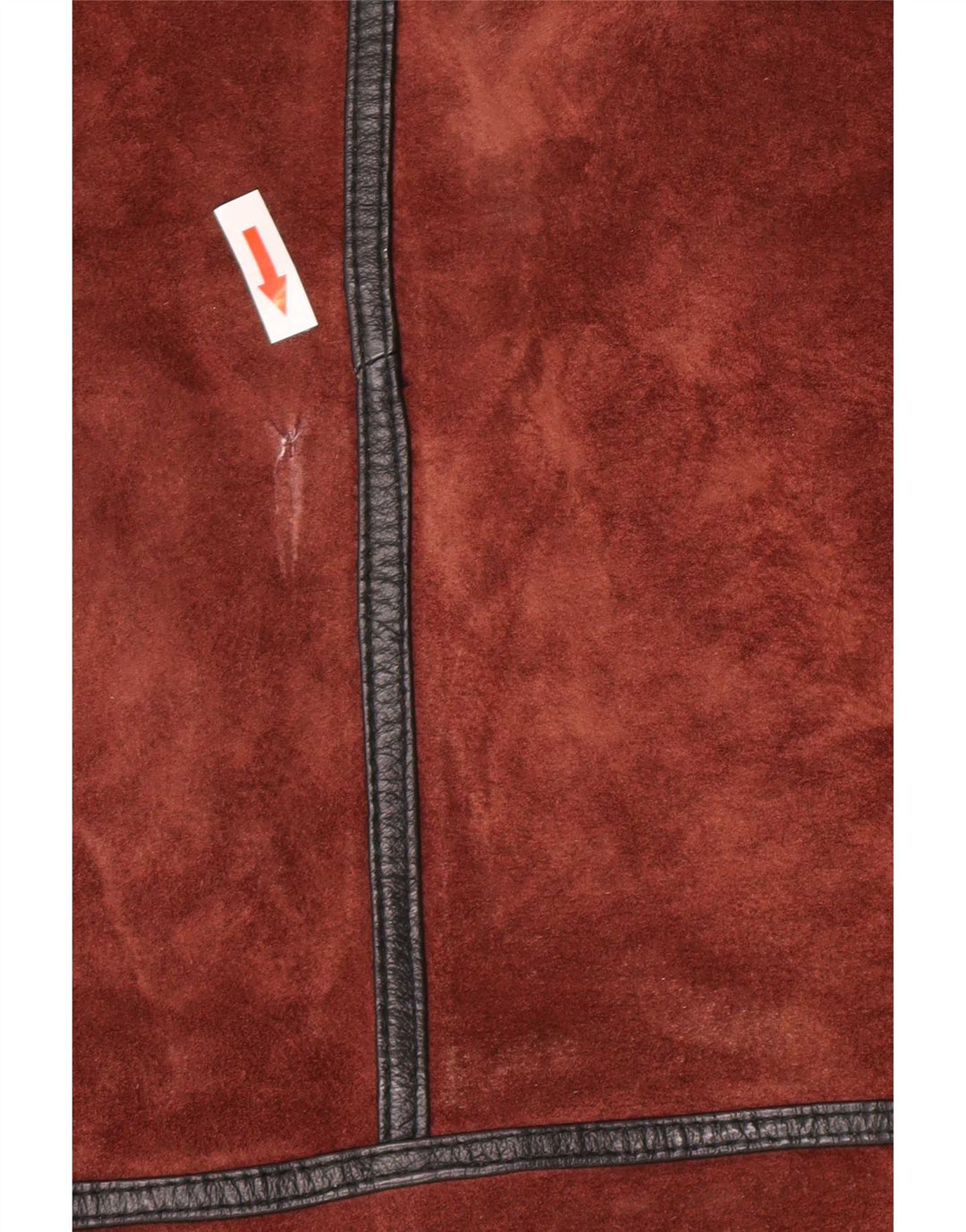 Vintage Damen-Lammfellmantel mit lockerer Passform, UK 12, mittelbraun, Farbblock