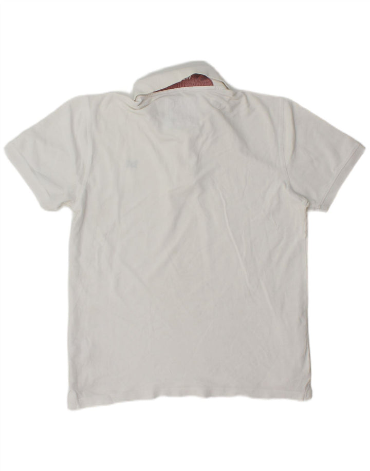 Crew Clothing Herren-Poloshirt aus mittelweißer Baumwolle
