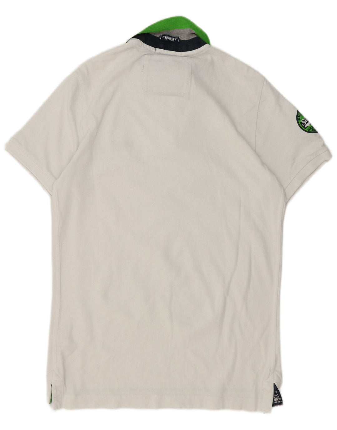 Superdry Herren-Poloshirt XL aus weißer Baumwolle
