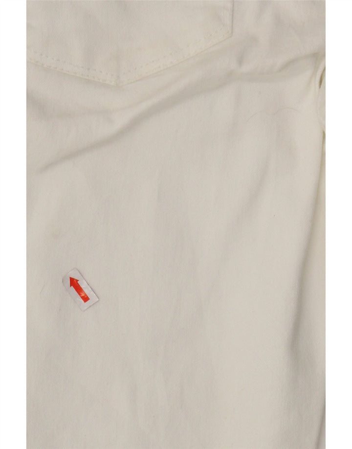 PRANA Damen Slim Jeans US 4 Small W27 L31 Weiße Baumwolle