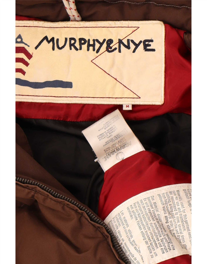 Murphy & Nye Wattierte Damenjacke mit Kapuze, UK 14, mittelbraune Baumwolle