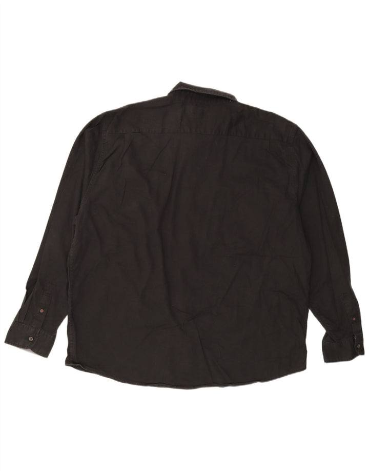 Wrangler Herrenhemd 2XL Schwarz Baumwolle