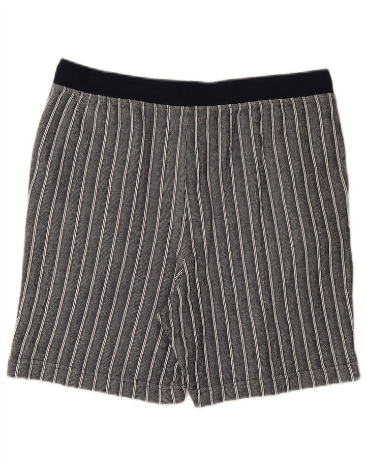 Marks & Spencer Herren-Freizeitshorts, groß, marineblau, gestreift, Baumwolle