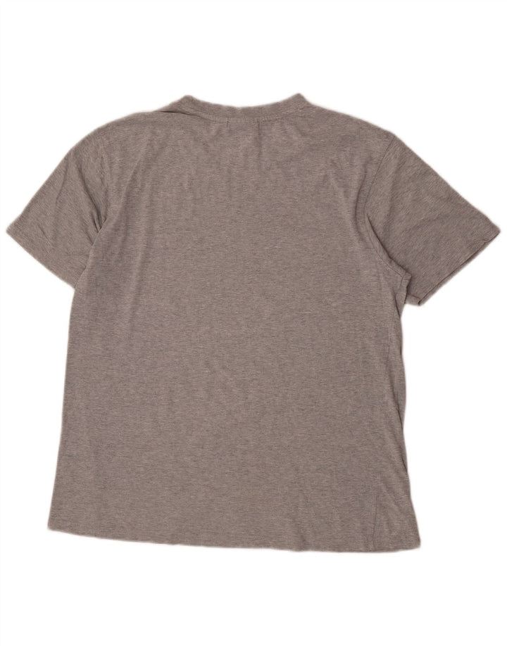 Fila Herren Grafik-T-Shirt-Oberteil Mittelgrau