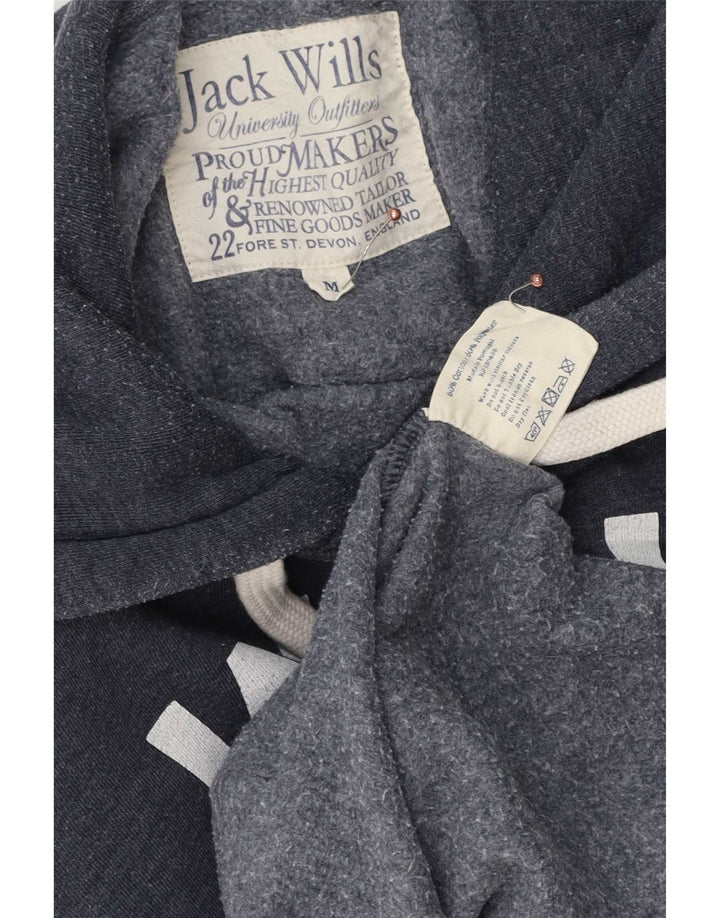 Jack Wills Herren-Kapuzenpullover mit Grafik, mittelgroß, marineblau, Baumwolle