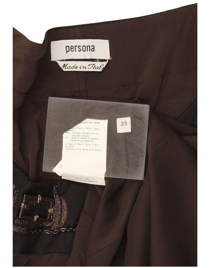 Persona Damen Bluse Top Größe 23 Mittelbraune Viskose