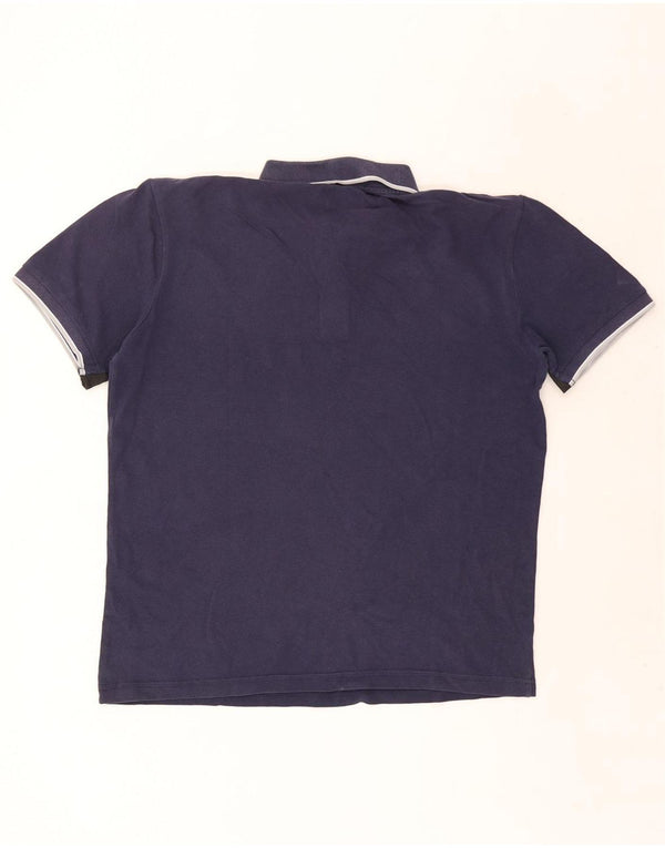 Kappa Herren Poloshirt XL Marineblau gestreift