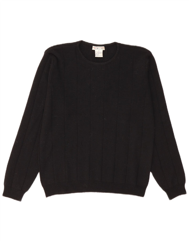 Talbots Damen-Pullover mit Rundhalsausschnitt, UK 14, mittelschwarze Merinowolle