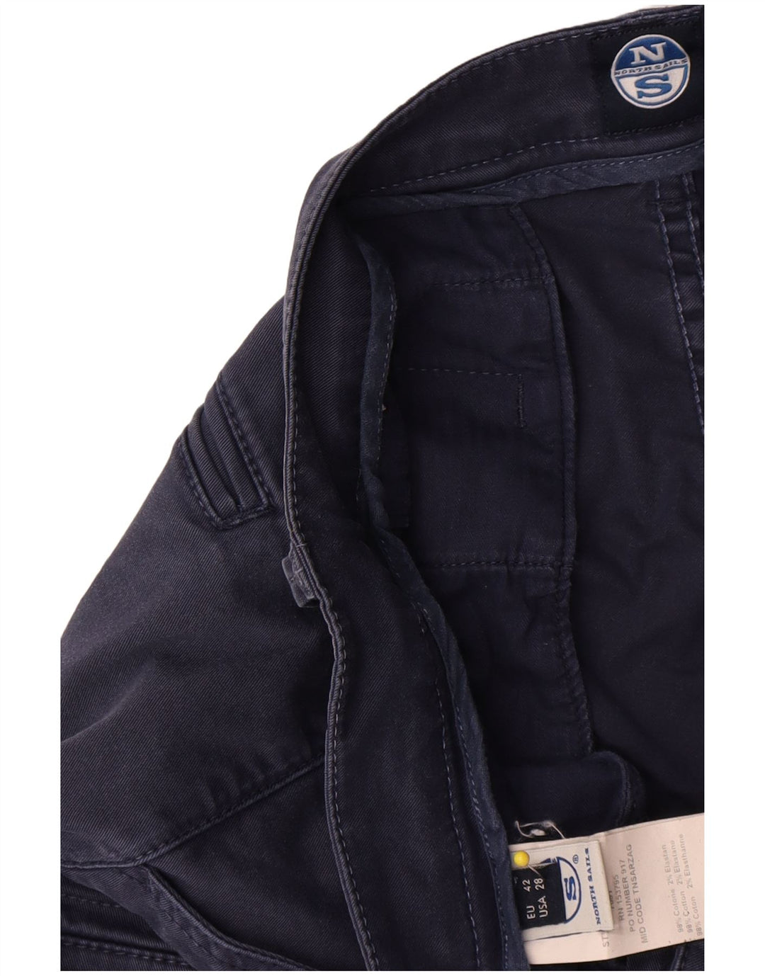 North Sails Damen Cargoshorts EU 42 Medium W28 Marineblaue Baumwolle