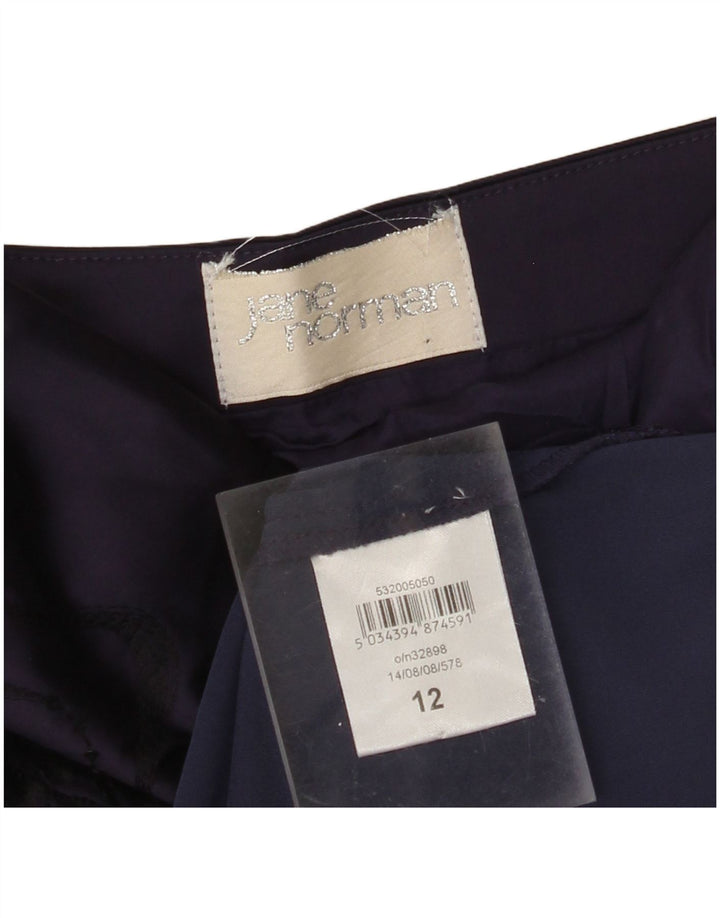 JANE NORMAN Trägerloses, figurbetontes Damenkleid UK 12 Mittellila mit Blumenmuster