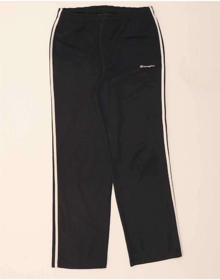 CHAMPION Mens Tracksuit Trousers Large  Black Vintage Champion and Second-Hand Champion from Messina Hembry 