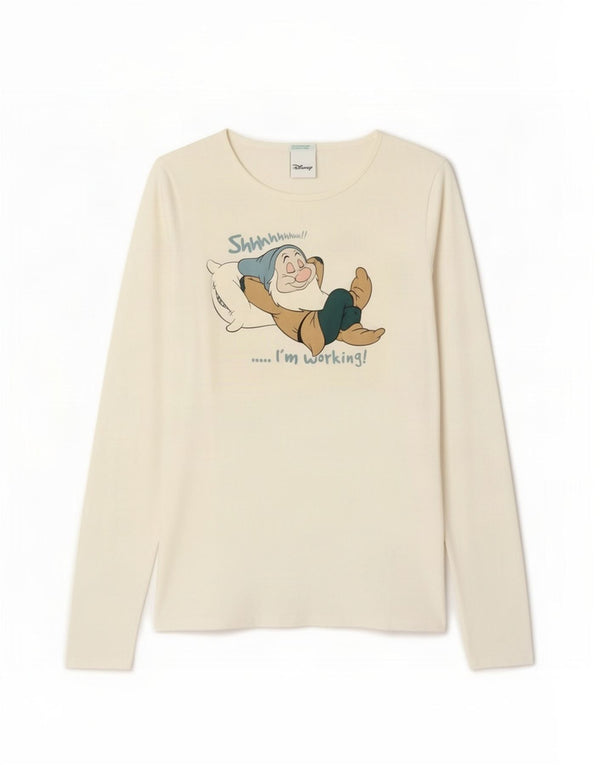 Benetton Disney Grafik-T-Shirt für Mädchen, 9–10 Jahre, gebrochenes Weiß