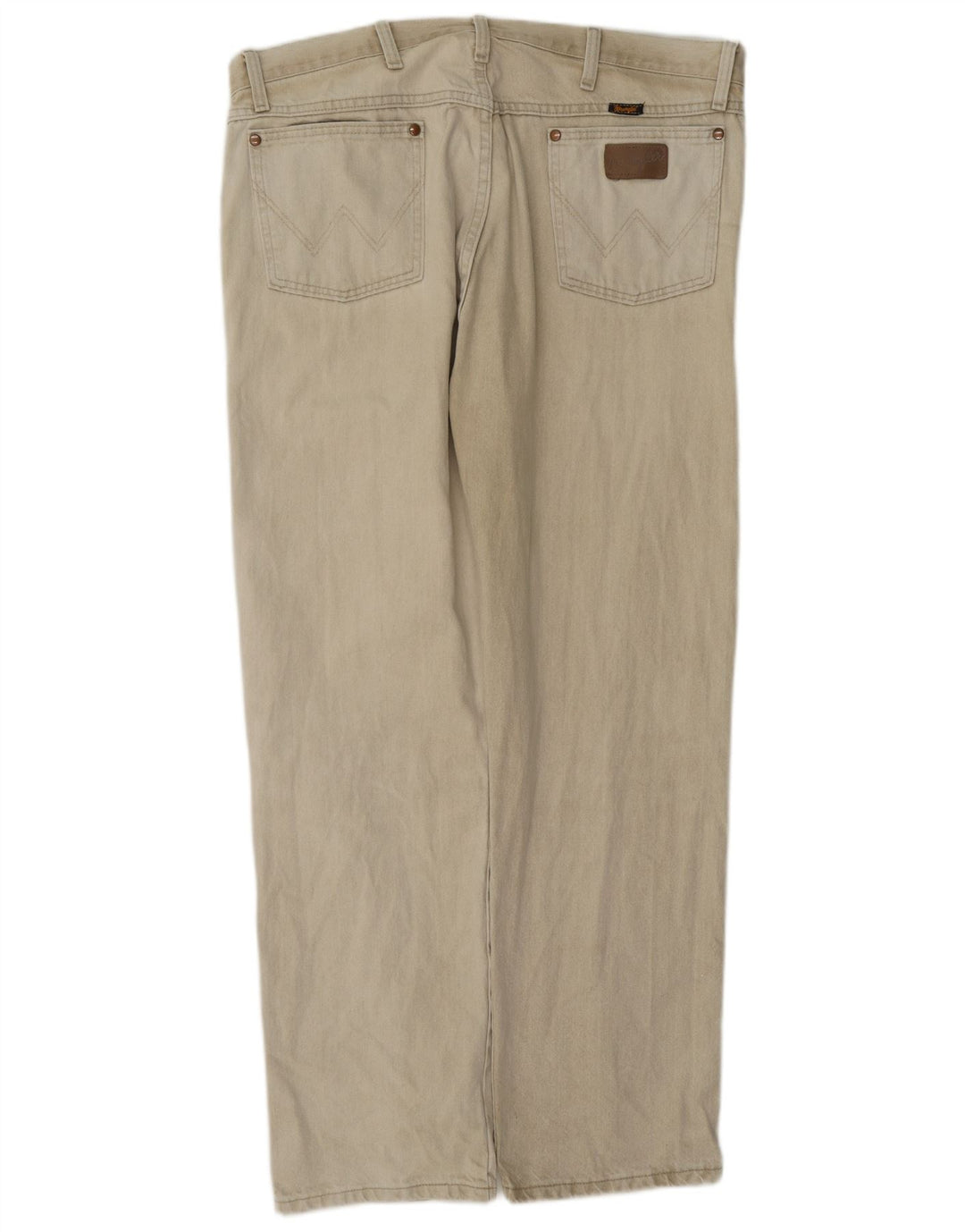 Wrangler Herren Straight Jeans W38 L32 Beige Baumwolle