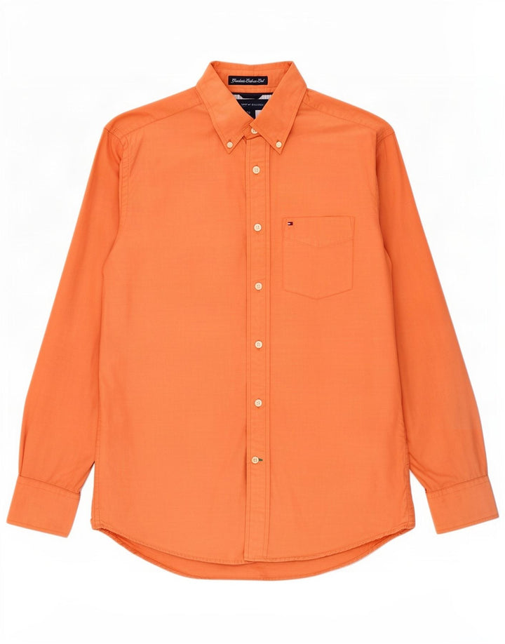 Tommy Hilfiger Herrenhemd Small Orange Baumwolle