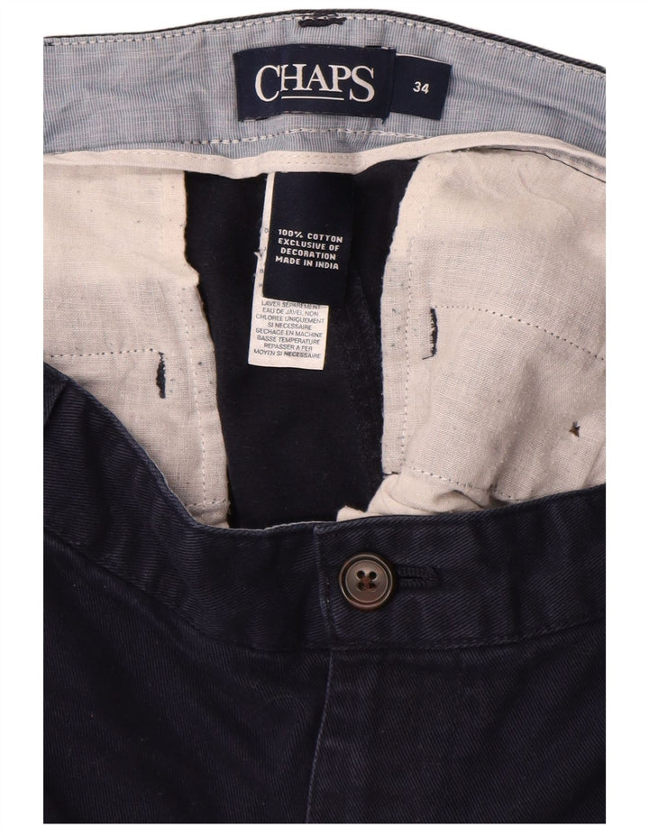 CHAPS Herren-Chino-Shorts, W34, groß, marineblau, Baumwolle