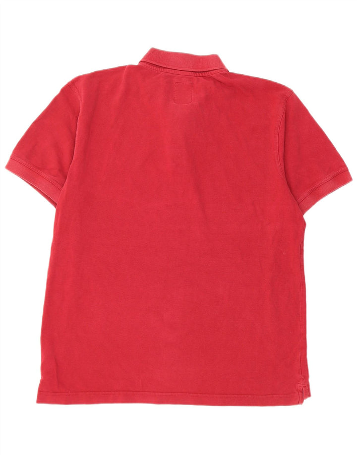 Crew Clothing Herren-Poloshirt aus mittelroter Baumwolle