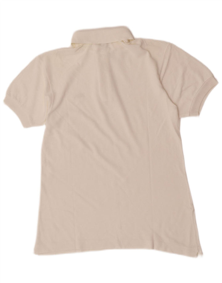 Lacoste Herren-Poloshirt, Größe 3, klein, weiße Baumwolle