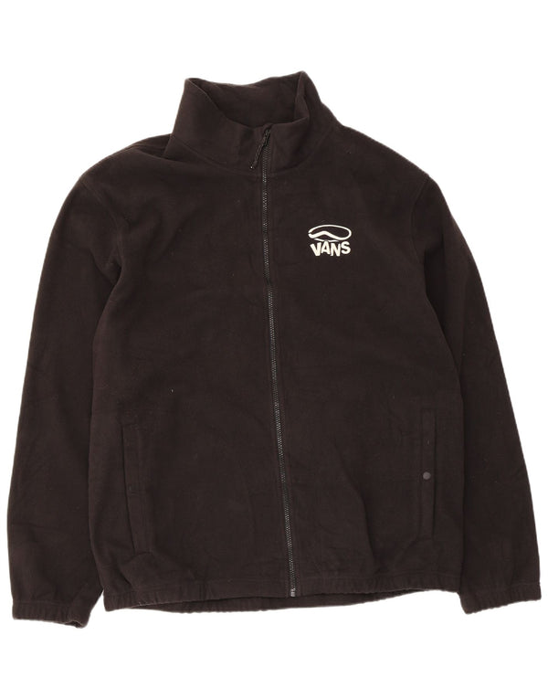 Vans Herren-Fleecejacke mit Grafik, UK 42, XL, Schwarz, Polyester