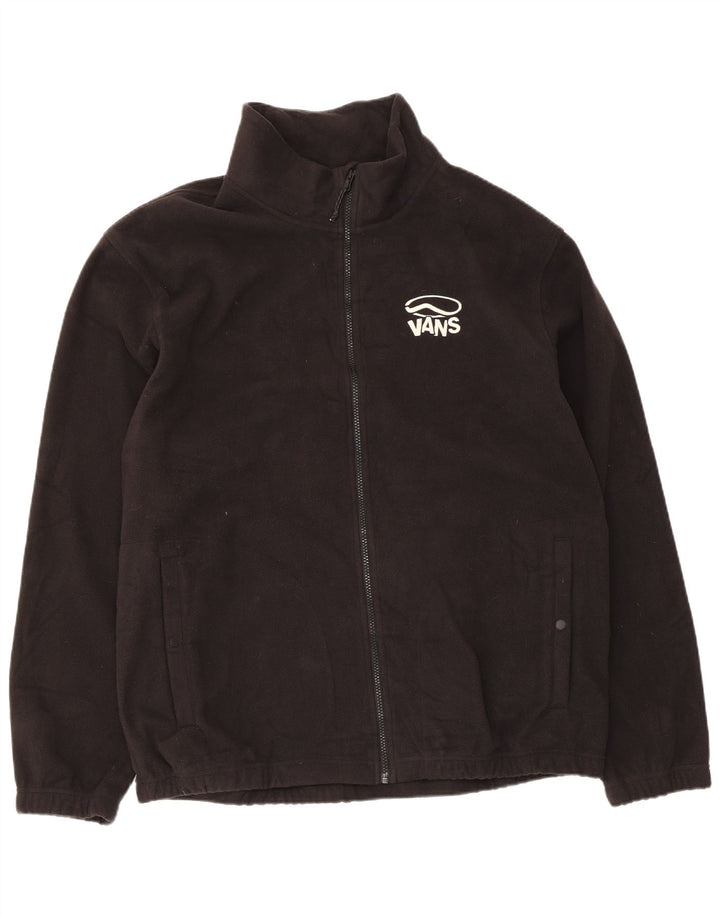 Vans Herren-Fleecejacke mit Grafik, UK 42, XL, Schwarz, Polyester