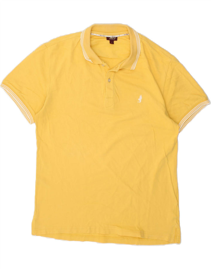 MARLBORO CLASSICS Mens Polo Shirt Large Yellow Cotton Vintage Marlboro Classics and Second-Hand Marlboro Classics from Messina Hembry 