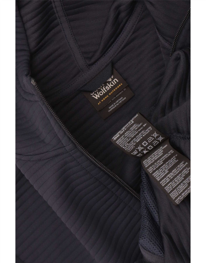 Jack Wolfskin Damen-Trainingsanzug mit Kapuze, Top-Jacke, UK 10/12, mittleres Marineblau