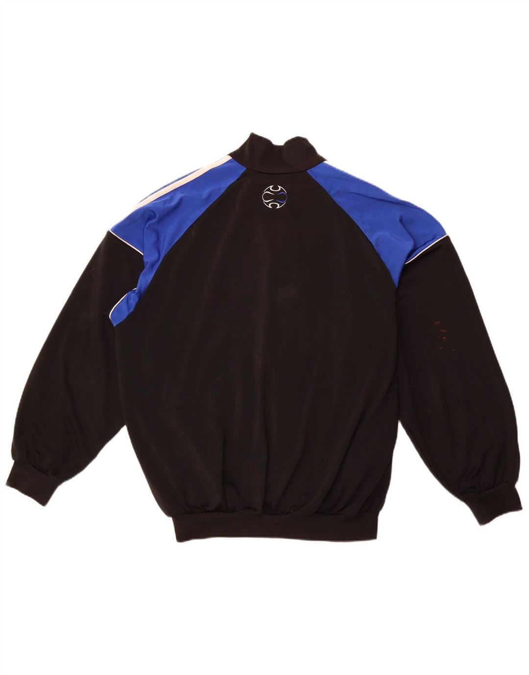 Adidas Herren Trainingsanzug Top Jacke UK 38/40 Medium Schwarz Polyester