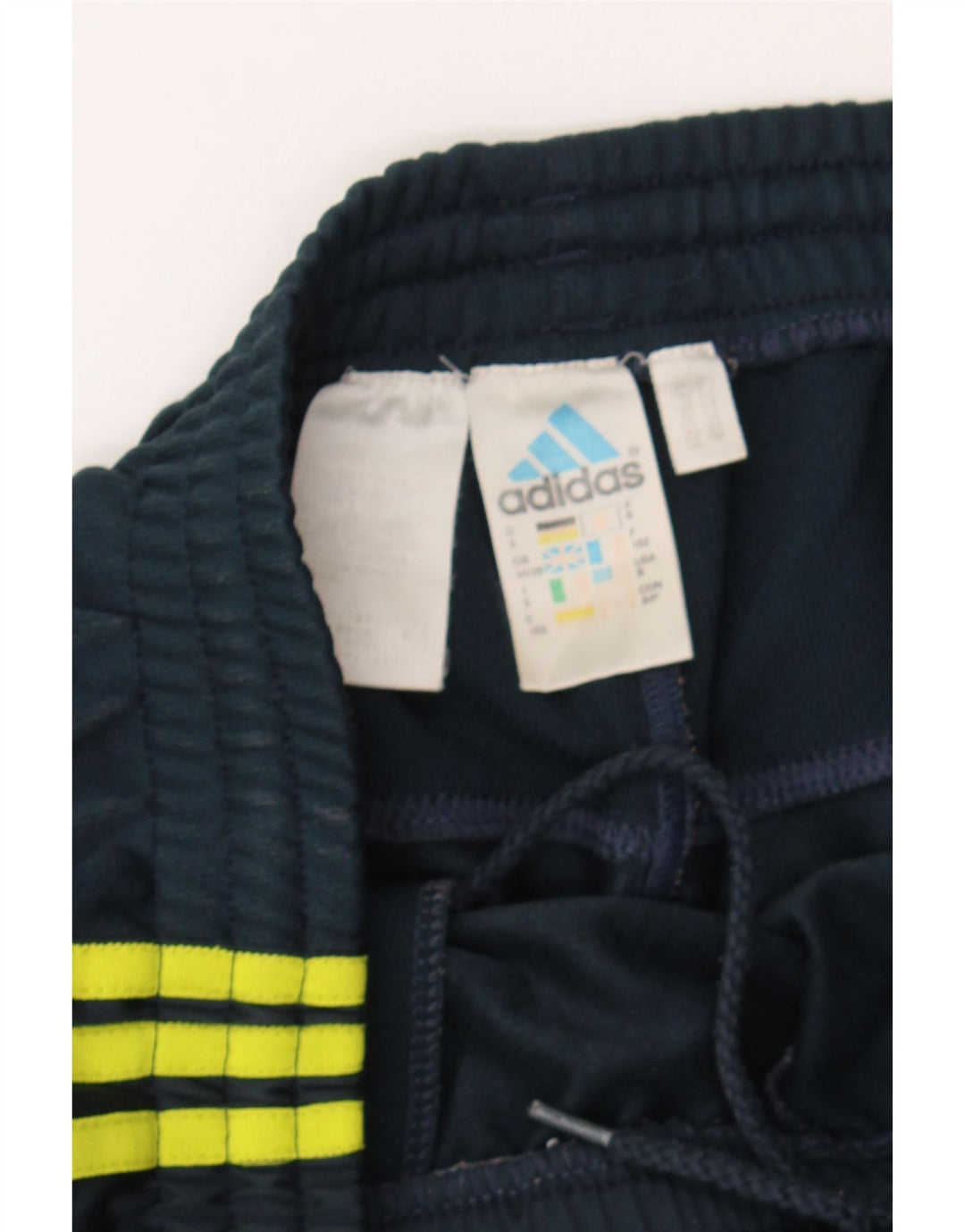 ADIDAS Mens Tracksuit Trousers UK 34/36 Small Navy Blue Polyester Vintage Adidas and Second-Hand Adidas from Messina Hembry 