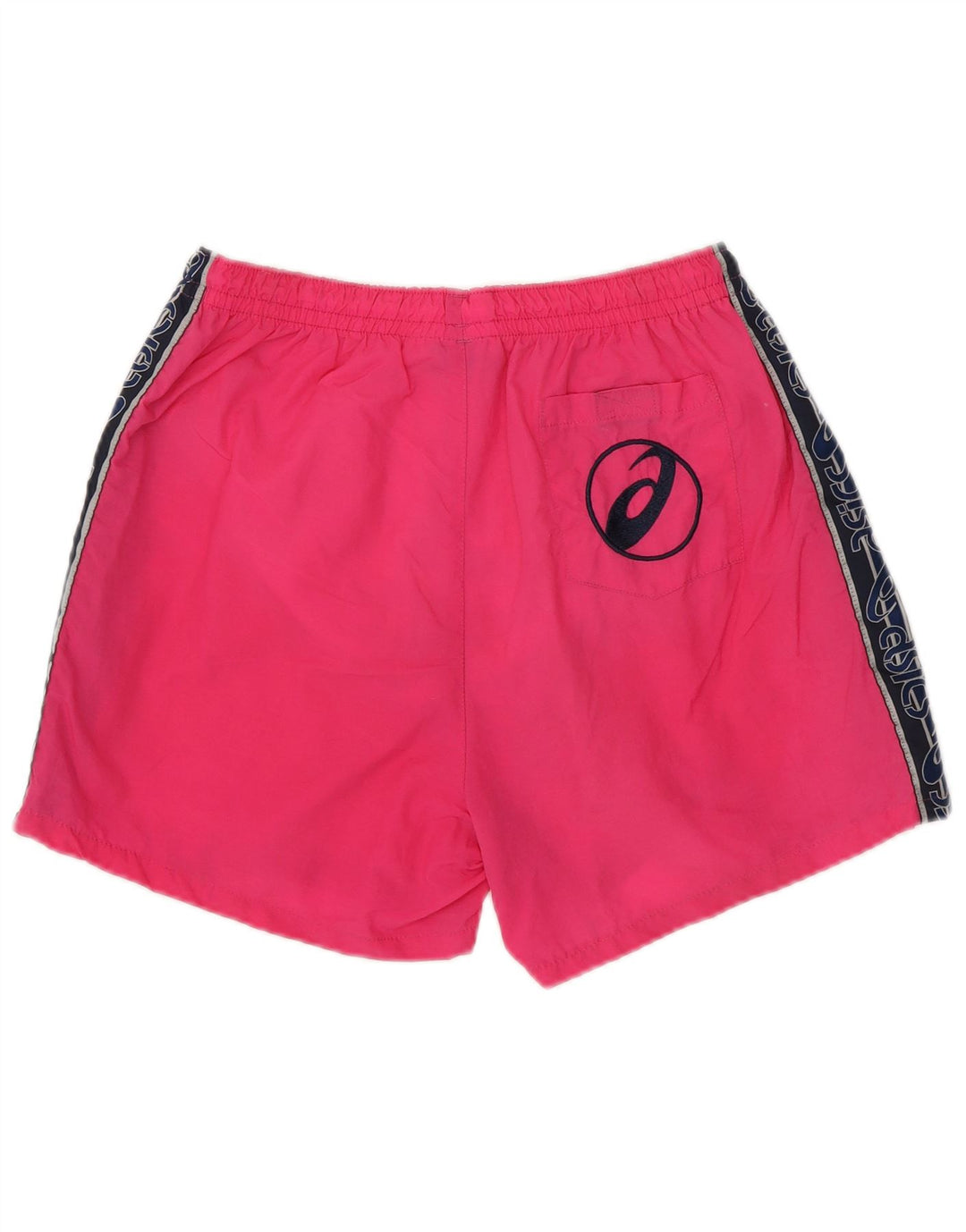 Asics Herren-Badeshorts mit Grafik, groß, rosa, Colourblock-Polyamid