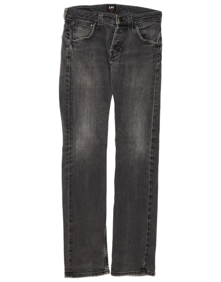 Lee Herren Slim Jeans W31 L32 Graue Baumwolle