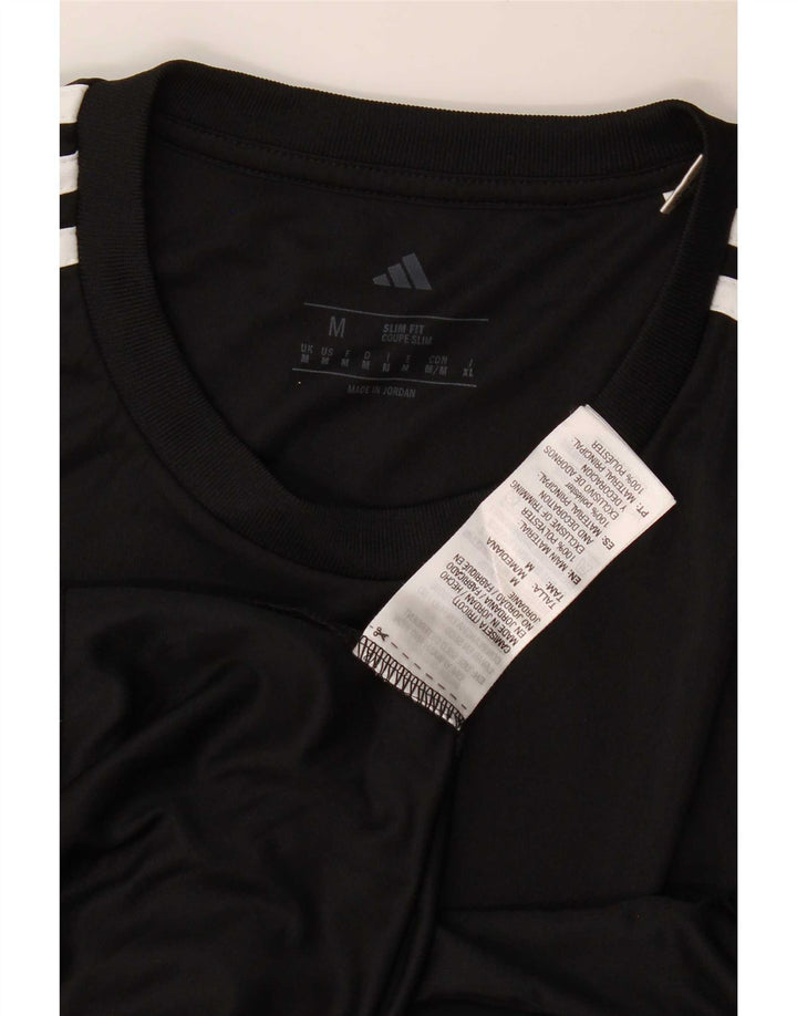 Adidas Herren Aeroready T-Shirt Top Medium Schwarz Colourblock Polyester