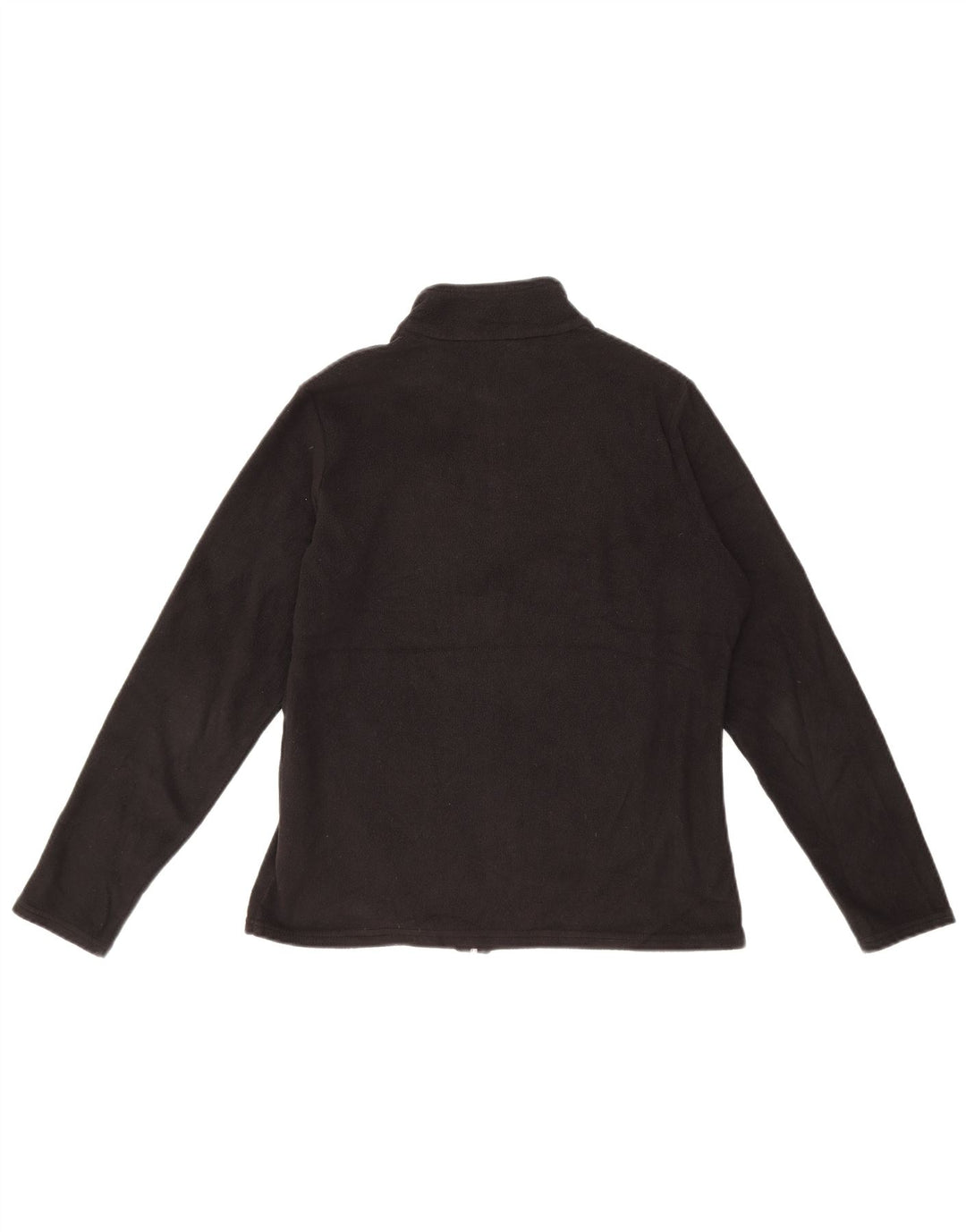 MARKS & SPENCER Womens Fleece Jacket UK 14 Medium Black Polyester
